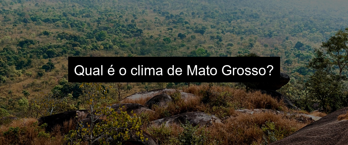 Qual é o clima de Mato Grosso?